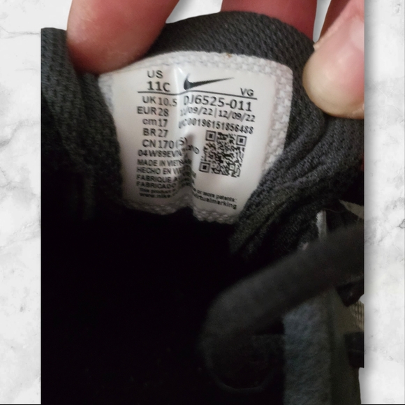 Nike Diamond Fastflex Kids Youth Black Baseball Cleats Size 11C - Picture 2 of 7